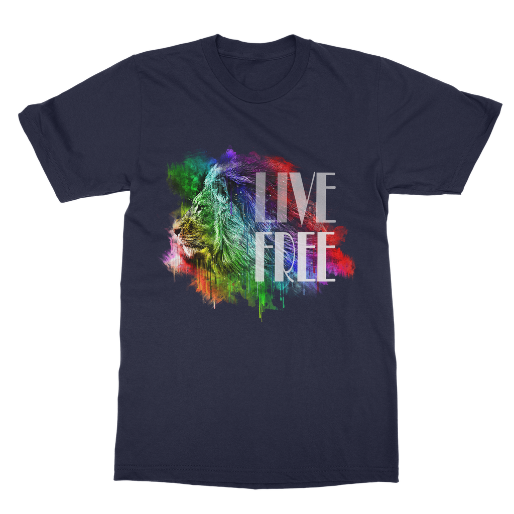 Adult T-Shirt | Classic | Live Free Lion | Unisex