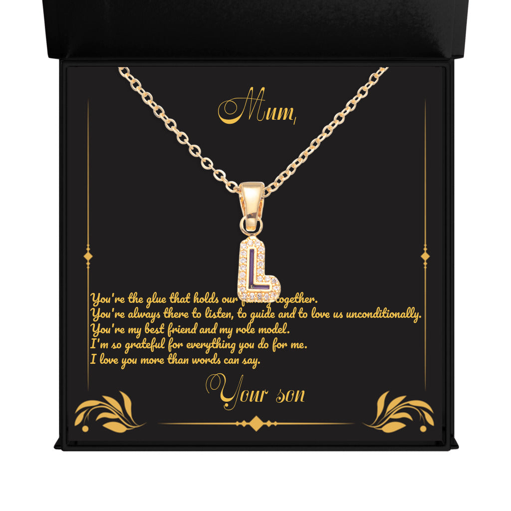 Initial Letter Necklace | Mother's Day | Birthday Gift