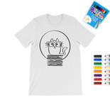 Colour It | Book Cat | T-Shirt & Pens Set
