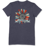 Customise It  | Women's T-Shirt | USA Flag Sunflower | Add Name