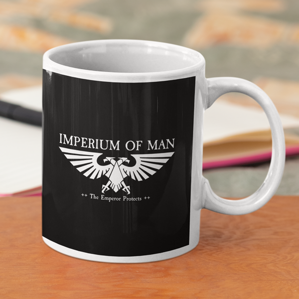 11oz Mug | Imperium of Man | Black | WH40K