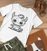 Colour It! | Little Monsta | Kids T-Shirt and Colour Pen Set