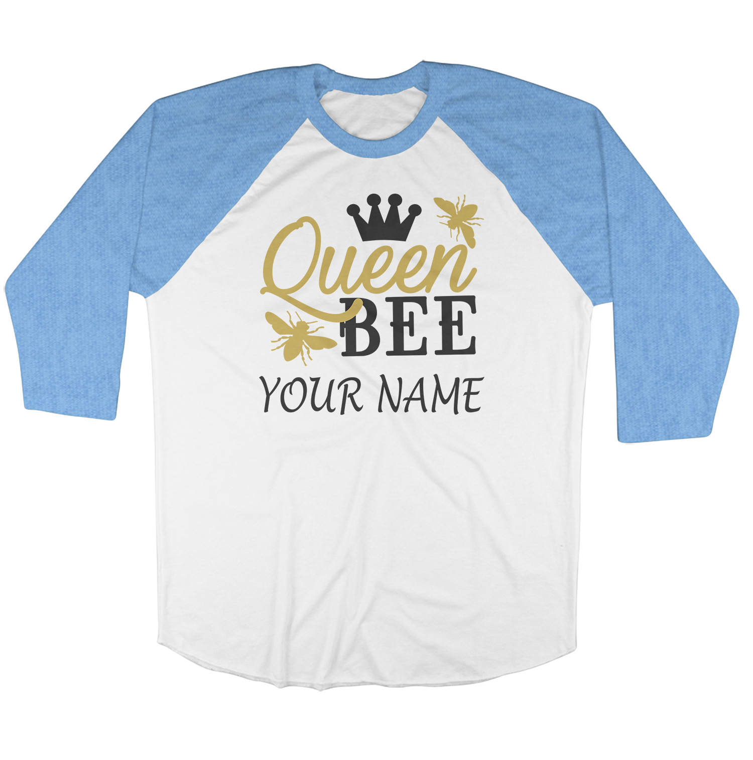 Customise It | Raglan Long Sleeve Shirt | Queen Bee