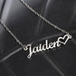 Customise It | Name Necklace with Heart Motif | Pendant